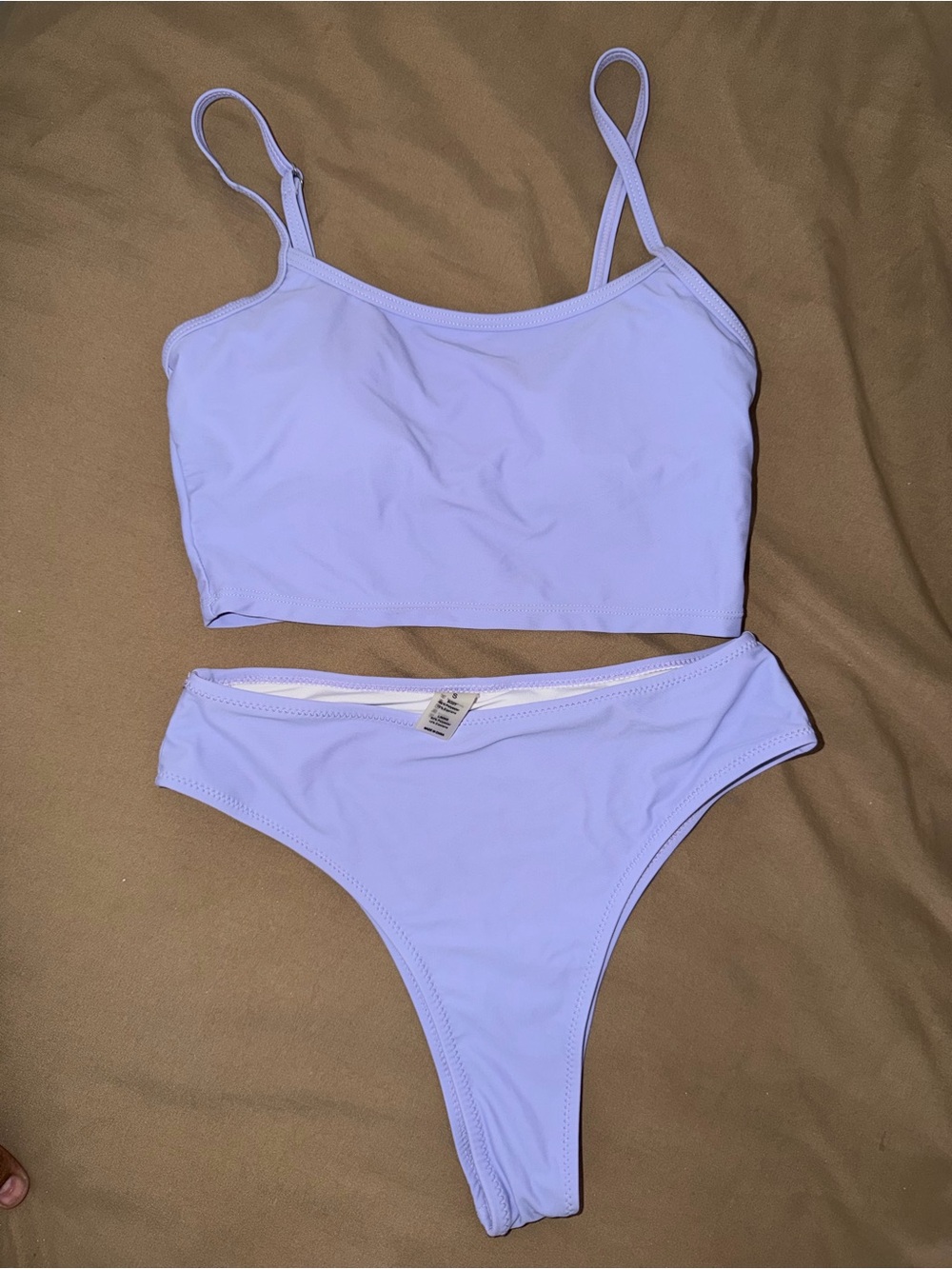 Lilac High-Waist Bikini Set - Women Swim Bikini